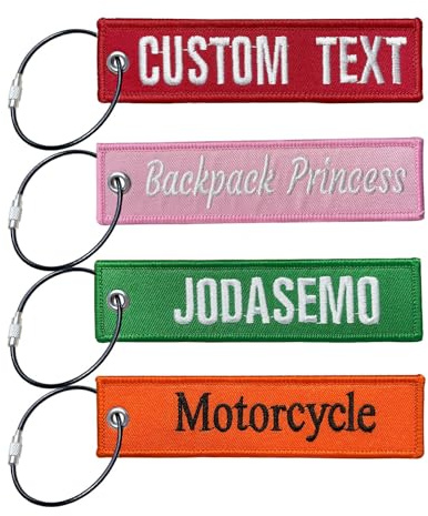 2 PCS Luggage Tags for suitcases,Customized Name Text Tag,Personalised Number Plate Keychain Handbag Tag Labels Embroidery for Preventing Loss of Bags and Suitcases