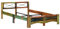 SXJEQOC Gaming Bett Gästebett Bettrahmen Bedframe - Massivholzbett ohne Matratze Altholz 140x200 cm für Jugendzimmer Gastzimmer Schlafzimmer Wohnzimmer