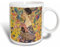 Tasses À Thé Avec Poignée Tasses À Café 330Ml, Impression De La Frise En L'Honneur De Beethoven Par Klimt Tasse À Café En Porcelaine Aquarelle Pour Amies Anniversaire Maman