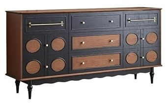 MIROOOO Aparador Armario De Cocina Aparador de Comedor de Madera Maciza, Mueble de Cocina for el hogar, aparador Retro de Pared for Sala de Estar Mueble Bar