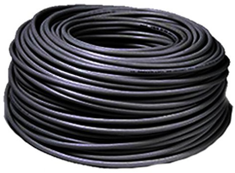Capaldo CAVO ELETTRICO BIPOLARE SEZ. 2X0, 75 NERO in similgomma flessibile. Bobina da 100 m Sezione 2x0, 75 mm2 Colore nero MT