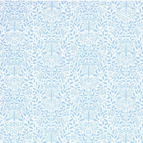 Melody Jane Dolls House Pale Blue White Acorns Wallpaper William Morris Design