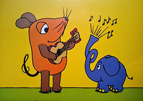 Poster+ Die Sendung mit der Maus: musiziert mit Elefant, Plakat [50 x 70]