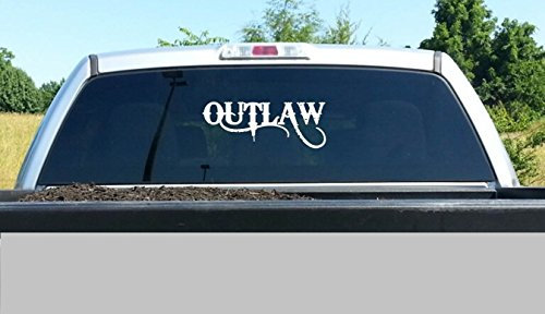wandaufkleber 3d schlafzimmer OUTLAW Vinyl Decal Sticker for Car Truck SUV Van Boat Trailer Laptop Window Mirror Surface Wall Die Cut Decal Sticker For Windows, Cars, Trucks, Laptops, Etc