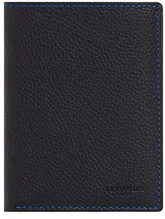 Le Tanneur, portefeuille, porte cartes, en cuir, charles, homme, 6 compartiments cartes, 2 poches billets, 2 poches format carte d'identité, poche à monnaie zippée, anti-rfid, porte-billets, vertical