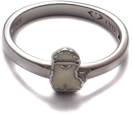 Kinderring Alpaka lustig, 925 Sterling Silber, Kinder Ring nickelfrei, Kinderschmuck Zoo kawaii, Kinder Schmuck Tier Lama