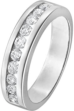 CHRIST Damen-Damenring 10 Diamant 54, Weißgold 32000053