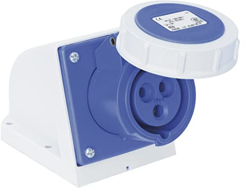 SIROX® CEE-Wanddose IP 67, 3-polig, 230 V, 6 h 16 A, Blau