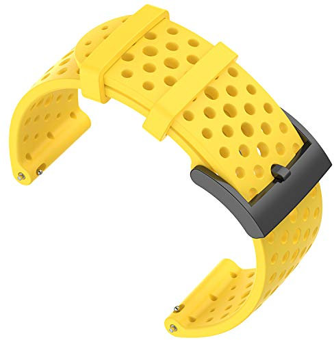 Shieranlee Armband für Suunto 9 Spartan/Suunto 7 Strap, 24MM Ersatz Silikon Uhrband Sport Uhrenarmbänder für Suunto 9/Suunto D5/Suunto Spartan Sport Wrist HR/Suunto 9 Titanium