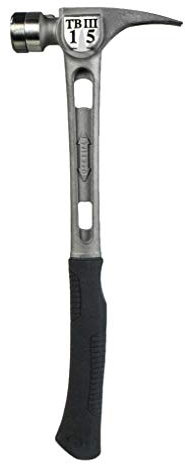 Stiletto TB3SC 15 oz TiBone III Titanium Hammer with Smooth Face Curved Handle