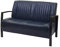 Mendler 2er Sofa HWC-H10, Couch Zweisitzer, Metall Kunstleder Industrie-Design - Vintage grau