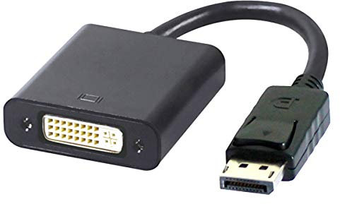 ChenYang Adaptateur DisplayPort vers DVI, plaqué or DisplayPort mâle vers DVI femelle pour ordinateur, ordinateur de bureau, ordinateur portable, moniteur, projecteur