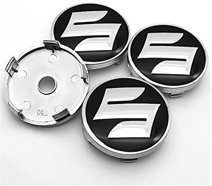 MEIDUN 4PCS Nabendeckel Nabenkappen 60mm Universal ABS Radnabenabdeckung Felgendeckel Für Suzuki Grand Vitara SX4 Swift Jimny Kizashi Kfz Tuning Zubehör Staubdicht und wasserdicht