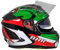 BHR Full Face Motorradhelm mit Doppelvisier 813 RACE | Full Face Motorradhelm ECE homologiert mit Sonnenblende | Mann/Frau | SPIDER GREEN | L