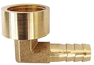 HATOOLHA® Brass Barb Hose Fitting, Elbow Pipe Connector 12mm Barbed to 1/2 BSP Female Thread 90 Degree Pipe Adapter Connector