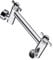 Bright Showers Brass Shower Arm Extender for Rain and Handheld Shower Head, 5 Inch Universal Shower Head Extension Arm, Height & Angle Adjustable, Chrome
