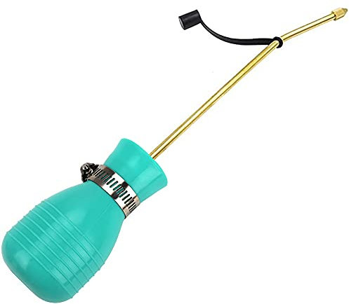 SI FANG Pulverizador de polvo para control de plagas, dispensador de polvo grande de diatomeas de tierra, dispensador de polvo, aplicador de pesticidas de mano, plumero para insectos y plagas (verde)