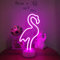 Flamingo Neonlicht Neonschilder Neon Nachtlicht Wanddekoration USB/Batteriebetriebenes Neonlicht Zeichen Led Neonlichter Neonlampe für Zuhause Schlafzimmer Geburtstag Neon Pink für Freunde Geschenk