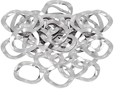 M12 Wave Washer,100 Pcs Stainless Steel Spring Washer Assortment Kit M12 A2-70 Compression Type Wavy Crinkle Spring Washers