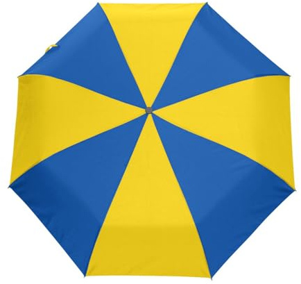 ODAWA Winddichter tragbarer Regenschirm mit Ukraine-Flagge, automatisch, faltbar, leicht, Reise-Regenschirme für Damen und Herren