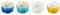 Le Creuset Set of 4 100 ml Mini Round Ramekins, Riviera, 89109101219030