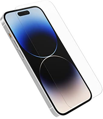OtterBox Amplify Glass Screen Protector for iPhone 14 Pro, Tempered Glass, x5 Scratch Protection, Survives Drops up to 6ft, Antimicrobial Protection, Non-Retail Packaging