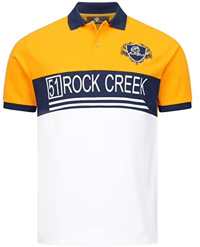 Rock Creek Poloshirt Herren Kurzarm M70 | Poloshirt für Herren mit klassischem Polokragen, vielseitiges Kurzarmshirt für Alltag, Freizeit und Büro