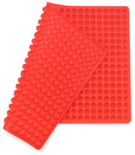 Molde de Silicona para Hornear, Mini Hemisferio (1,2 cm) Alfombrilla de Silicona Moldes para Hornear Galletas Perros, Alfombrilla para Hornear Chocolate Golosinas de Perro Resistente al Calor
