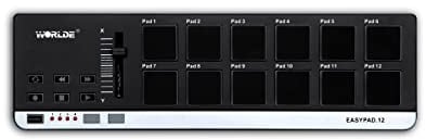 Worlde Easypad - Midi kontroller mit USB und 12 berührungssensitiv Pads