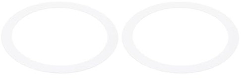 PATIKIL Metallische Goof Trim-Ring, 2 Stück 4,13 OD 3,39 ID Runder Deckenleuchten-Ringverkleidung für Einbauleuchten-Abdeckung, Mattweiß