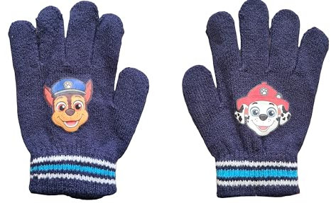 Gants d'hiver pour enfants 2 pièces hiver unisexe taille unique (PAW PATROL Bleu)