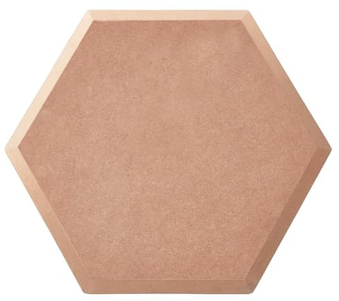 BENECREAT Töpferform, Töpferwerkzeuge, Keramikplatten-Formform, Sechseckige Tellerform Slumpform Töpfer-Ton-Werkzeuge MDF-Dichteplatte Für Töpfer-Bastelbedarf, 30x25.8x1.5 cm