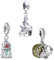 RMMY Charm Anhänger S925 Sterling Silber Mouse Princess Rose Beast Bracelet Bead für Europäische Armbänder Halskette Mother's Day Schmuck Geschenk Christmas für Damen Herren