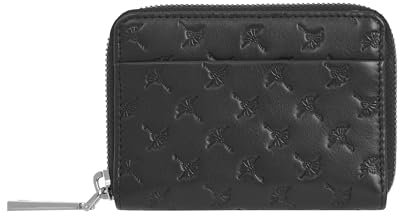 Joop! - Geldbörse für Damen in Schwarz, Kleine Brieftasche mit den Maßen 11 x 8 x 1 cm