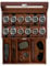 ProCase Uhrenbox mit 12 Fächern, Uhrenkasten mit Glasdeckel, 2 Ebenen, Uhrenkoffer mit herausnehmbaren Uhrenkissen Uhrenschatulle für Schmuck, Ringe, Armbänder und Halsketten -Espresso