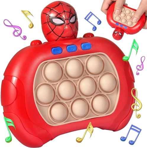 Pop It Giocattolo elettronico, Quick Push Bolle Gioco Console,Speed Push Game Fidget Toys ,Pop It Fidget Toy, Macchina da gioco per bambini, adatta per alleviare lo stress per bambini e adulti (Set-2)