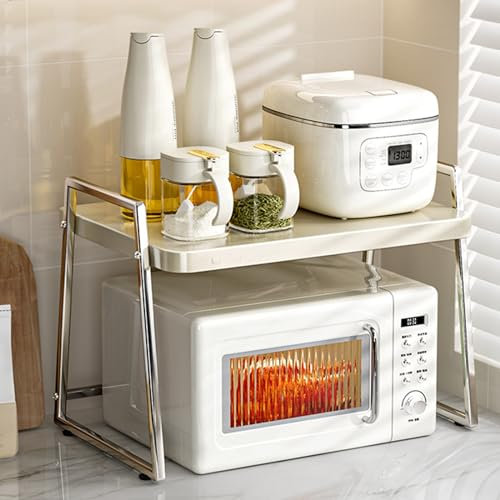 Soporte for Cocina Microondas Estantería Y Horno Cocina, Estanteria for Microondas En Encimera, Mueble Extensible Microondas Cocina(Size:52 * 40 * 33cm)