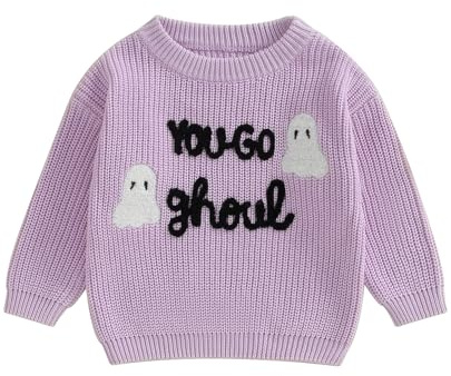 LSFYSZD Toddler Baby Halloween Sweaters Knitwear Pullover Jumpers Top | birthday girls jumper tops knitwear