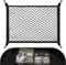 Filet Voiture pour Chien Coffre de Rangement Camping Car, 80×60cm Peut Être Étendu Jusqu'À 160×120cm avec 4 Crochets Renforcement Solides, Van Aménagé Suspendu Elastique pour Plupart Voiture(Noir)