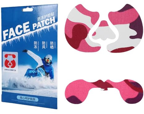 Wärmepflaster Gesicht, Sonnenschutz-Patches, Anti-Frost-Patch, warmer Nasenpflaster, wasserdichter Wärmeflicken, Skifahren Sportzubehör, Thermo-Gesichts-Patches, Wintersport-Patches,