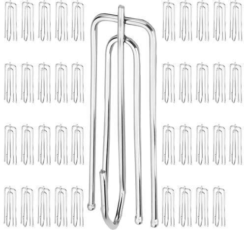 Ganchos para Cortinas de Acero Inoxidable, 40 Piezas Ganchos de Cortina de Abrazadera, Ganchos de Metal para Cortinas, Ganchos de Cortina de Ducha de Metal, Ganchos de Cortina Clips, para Cortinas