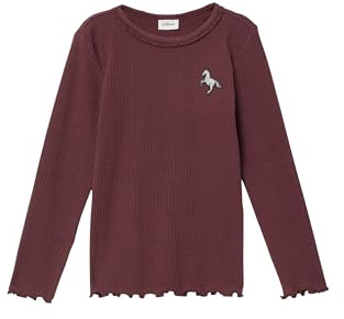 s.Oliver Geripptes Langarmshirt mit Spitzen- und Stickdetail