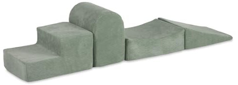 MISIOO Schaumstoff Bausteine Kinder – Kletterbausteine Indoor – Softbausteine XXL Baby – Riesen Bausteine XXL für Kinder – Spielpolster & Bewegungsbausteine