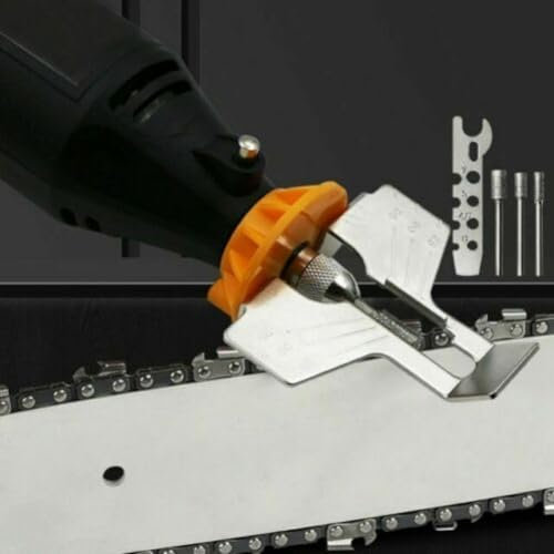 Sharpener Attachment for Chainsaws Electric Grinder Compatible 5 Piece Accessory Set