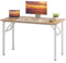 sogesfurniture Schreibtisch Klapptisch 100x60cm Computertisch Büromöbel PC Tisch, Stabil Bürotisch Konferenztisch Klappbar für Zuhause, Büro, Picknick, Garten, Helle Eiche & Weiß