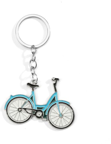 Tranbath Fahrrad Schlüsselanhänger, Geschenk für Frauen und Fahrradliebhaber, Rennrad Zubehör Damen, Schule Tasche Pendel Deko, Kleine Geschenke Urlaubsgeschenke für Freundin