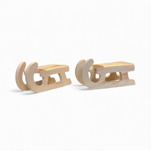 Sparfroh Mini Schlitten Deko Wichtel, Weihnachtsdekoration, 4,5 x 2,5 cm