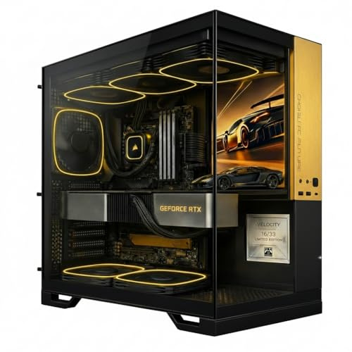 Dektop Gaming PC - Limited Edition™ Premium Quality - Limited Production - Numbered Chassis (RX 6700XT 12GB, 32GB RAM - Fire)