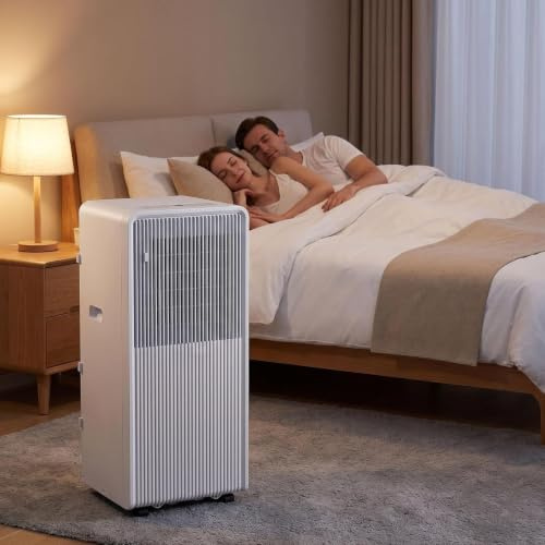 DAEFAG Aire Acondicionado Portátil 12000 BTU con Mando, 3 Modos de Enfriamiento, Temporizador 24h, para Habitaciones hasta 51 m², Kit de Instalación para Ventana, Ench, 11000 BTU, 11000 BTU