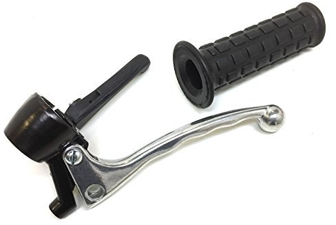 Bremshebel Halter Einheit mit Choke Hebel passend für Hercules Prima M 2 3 4 5 S & Puch Maxi S/N – links – Mofa Moped Mokick – schwarz – Bremsgriffhalter mit Chokezugaufnahme